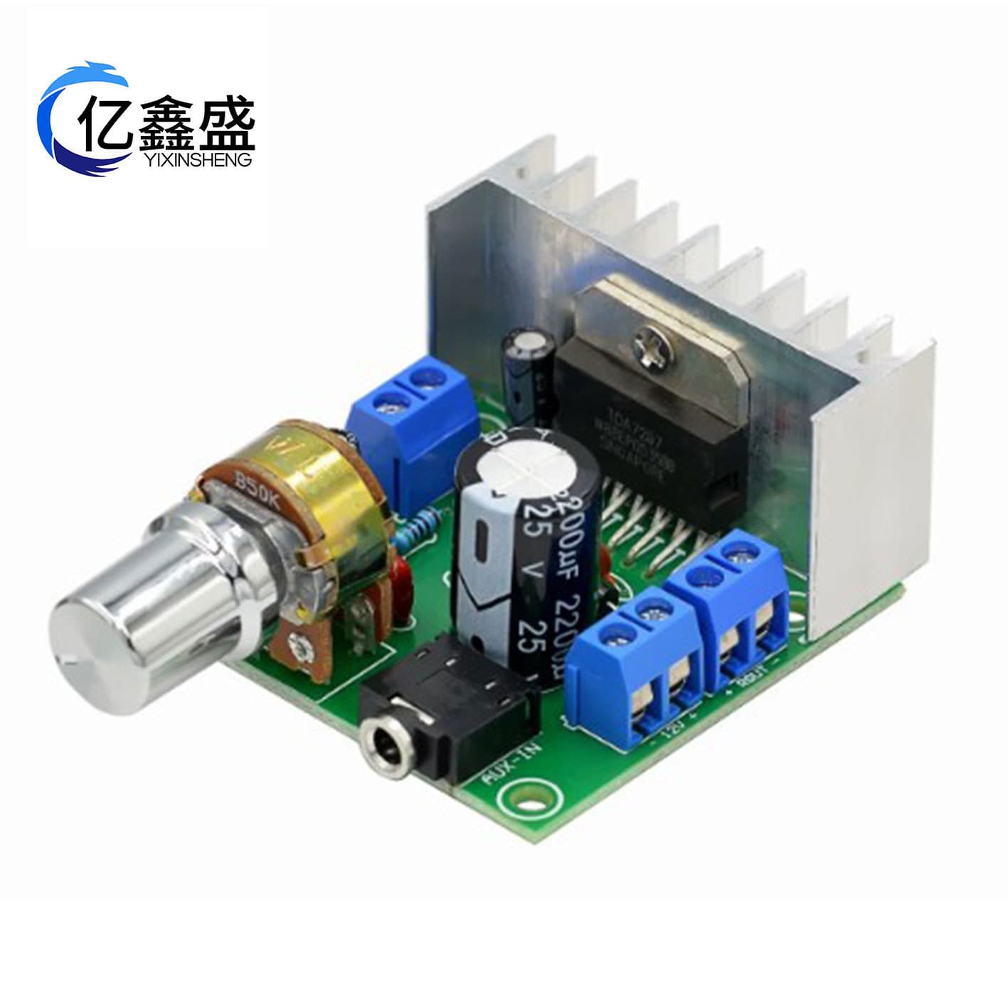 TDA7297 power amplifier board, dual-channel noise-free 12V finished power amplifier board FE-9720B