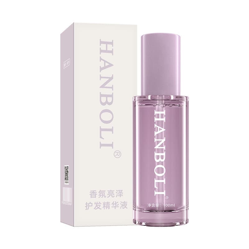 Hanboli Lightweight Shine Hair Spray Anti-Dryness Frizz Control Refreshing Non-Greasy Long-Lasting Fragrance Smoothing Hair Oil