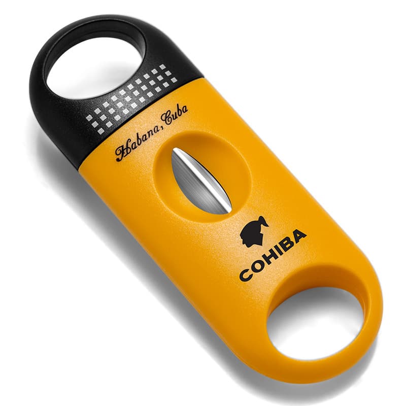 Cigar cutter/cigar cutter, stainless steel portable cigar cutter, sharp blade, dual-purpose scissors (V-cutting + flat cutting).