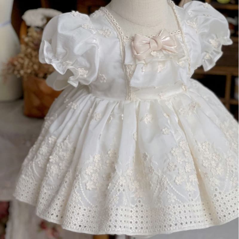 Spanish Princess Tutu Dress Birthday Party Gown Sweet Wedding Baby Girl Dress Lolita Cute Outfit