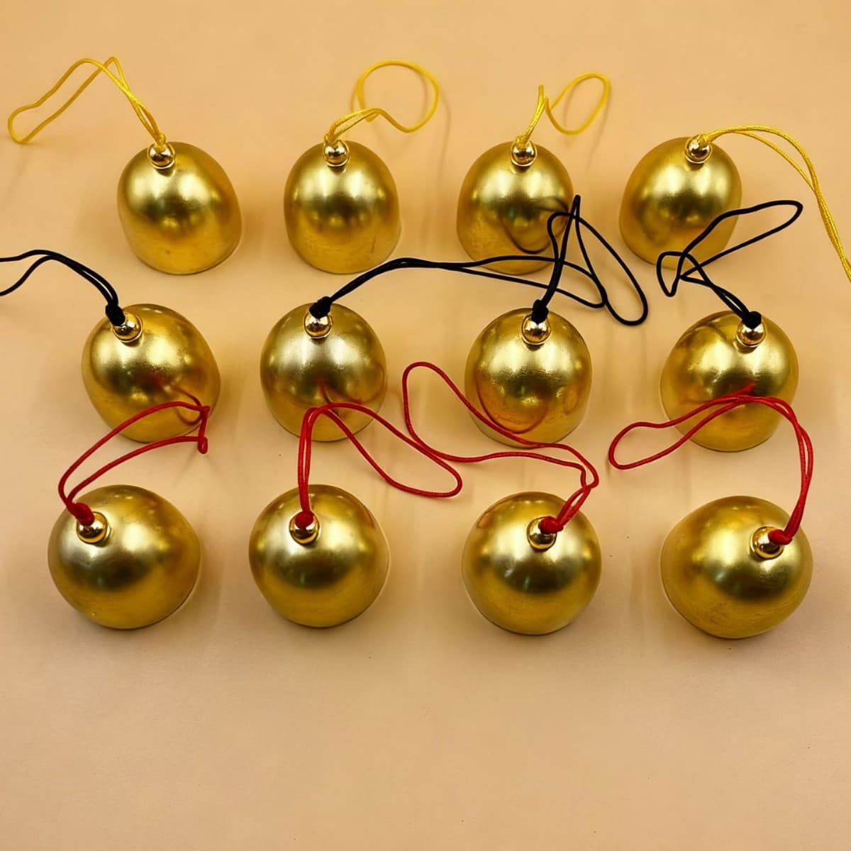 2.8 Alloy Brass Bell with Cord and Hammer - DIY Bell Accessories, Clear Sound, Wind Chime Accessories, Pendant