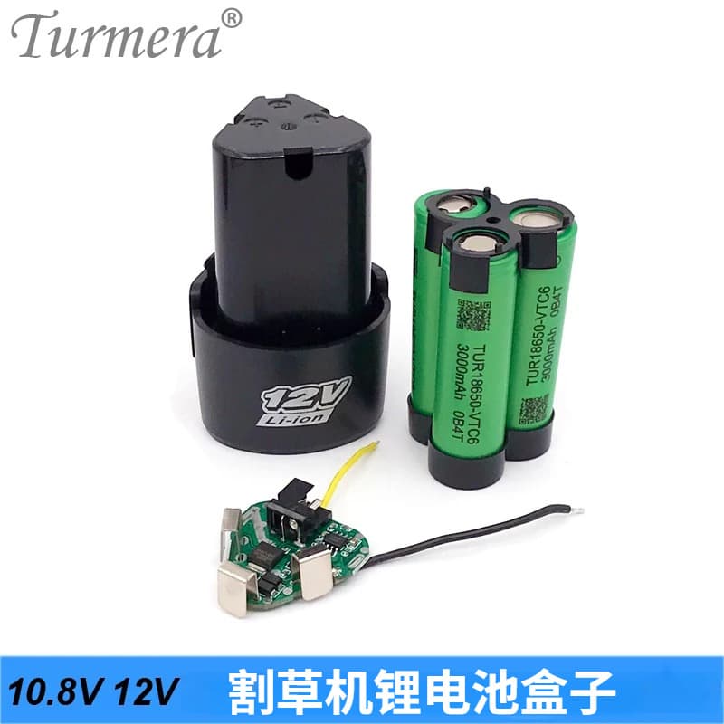 3S 10.8V 12V Electric Drill Battery Box 18650 Lithium Battery Shell with BMS Board for Shurashrika Mu