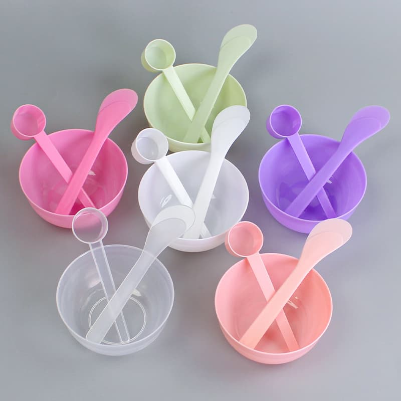 Face Mask Tool Set: Bowl, Spatula, Plastic Measuring Spoon, Beauty Spa Tool, Mask Bowl, Stirring Stick