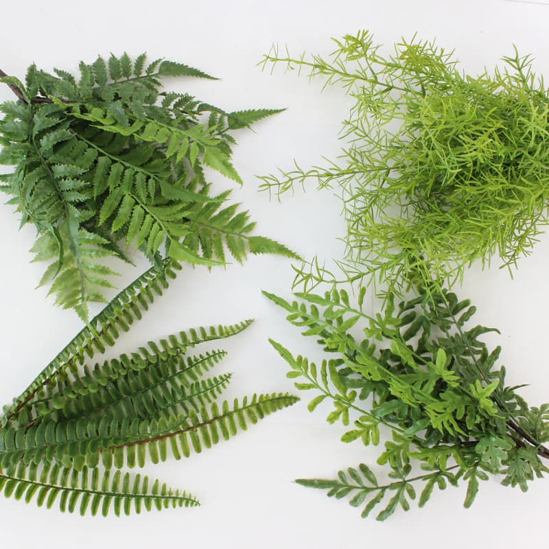 Artificial Green Plant Fern Landscaping Wall Decoration Bundle Faux Grass Plastic Fake Grass