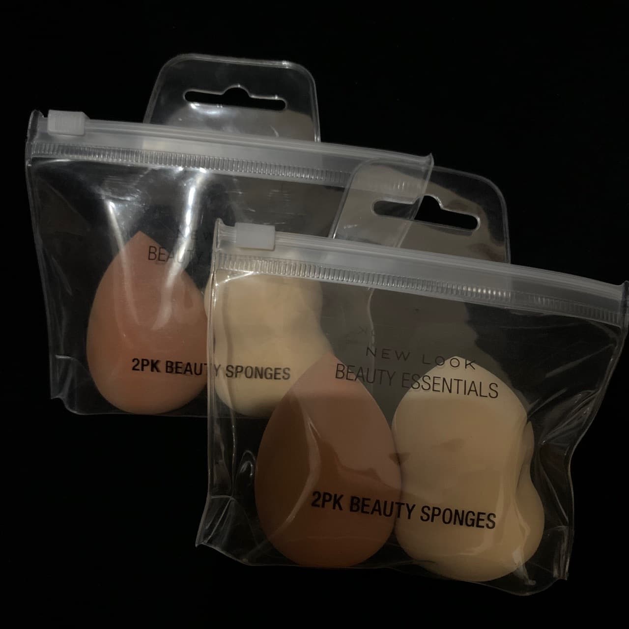 Cosmetic Makeup Sponge Tool Bag EVA Packaging Bag with Hanging Hole Zipper Storage Bag Zippered Self-Sealing Ear Hook