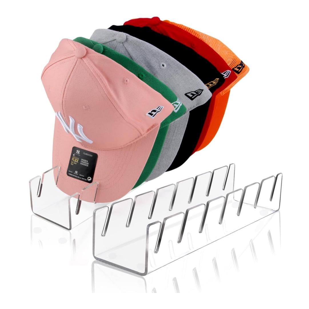 Acrylic baseball cap display rack peaked cap storage rack transparent display rack sun protection hat holder glass