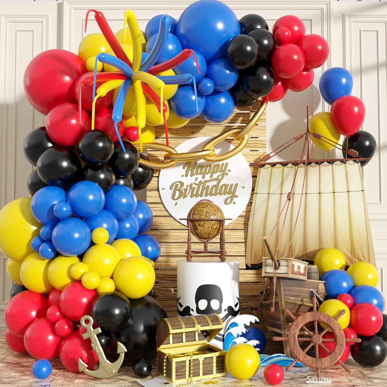Amazon Red Yellow Blue Black Set Cartoon Carnival Circus Birthday Wedding Party Baby Shower Decoration