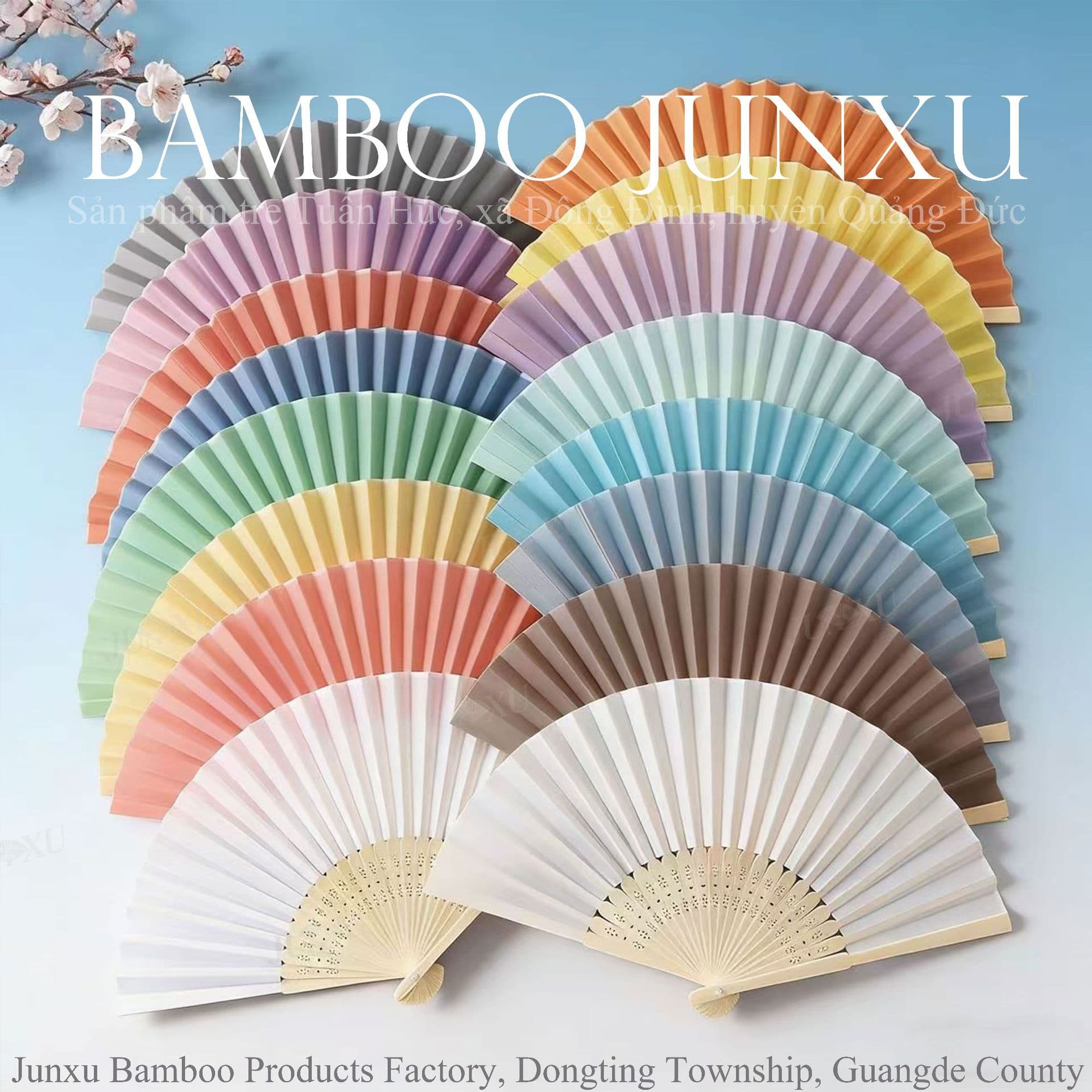 Factory Direct Mixed Color Portable Folding Fabric Fan Chinese Wedding Decoration Silk Bamboo Fan Handmade DIY Plain Silk Cloth