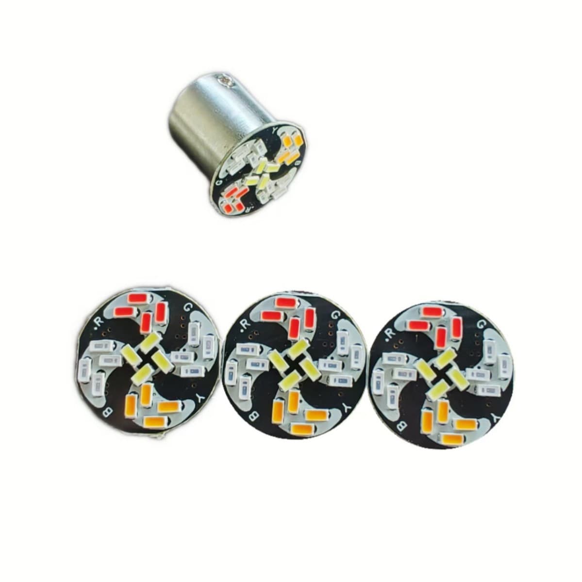 1156 1157 Car LED High Bright Brake Light Reversing Light Explosive Flash 3014-20SMD Horse Fan Light