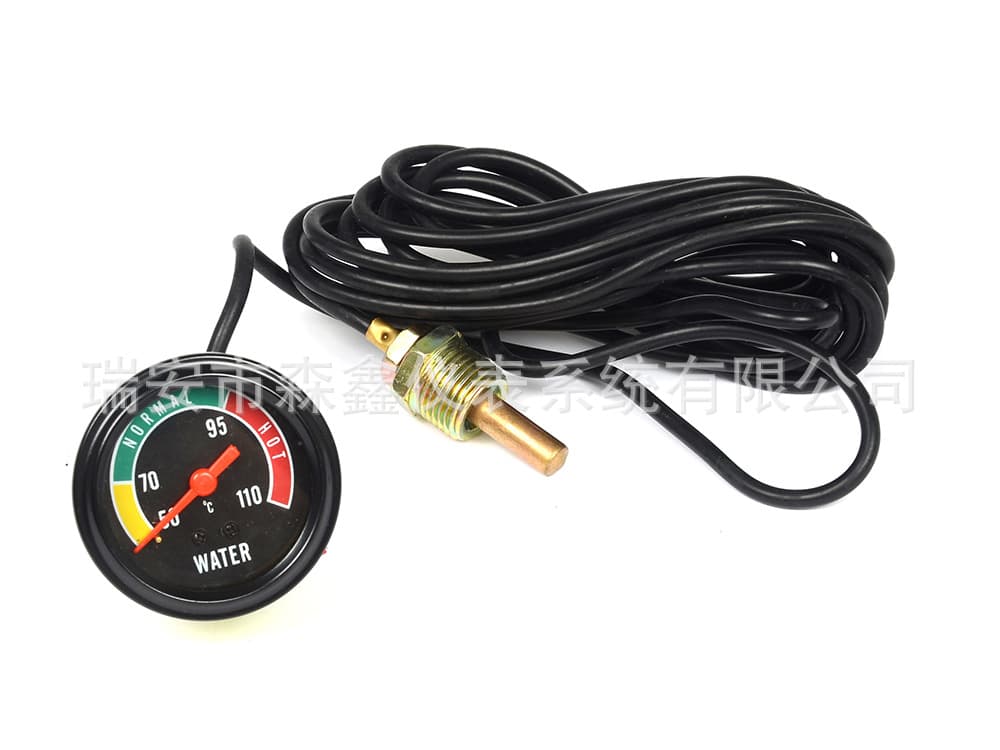 Factory Sale Direct Reading Color Dial Water Temperature Gauge Wire Length 4m