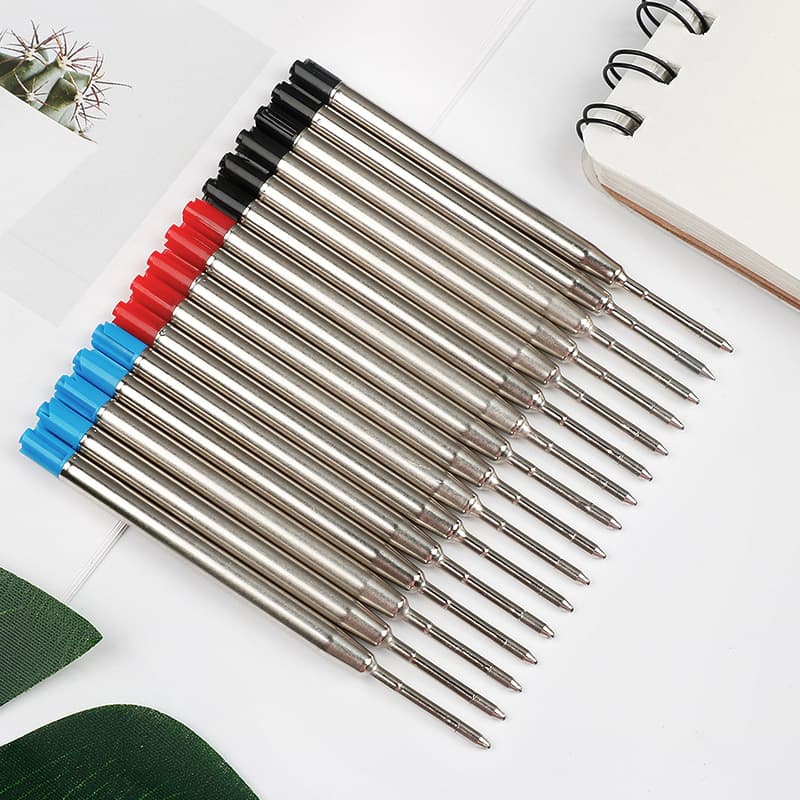 Full Length 99mm Metal Pen Refills 424 Metal Ballpoint Pen Refills G2 1.0mm Office Culture / Refills / Pen Refills / Ballpoint