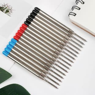 Stock 424 Metal Pen Refill 99mm Length Metal Ballpoint Pen Refill G2 Pen Refill 1.0mm