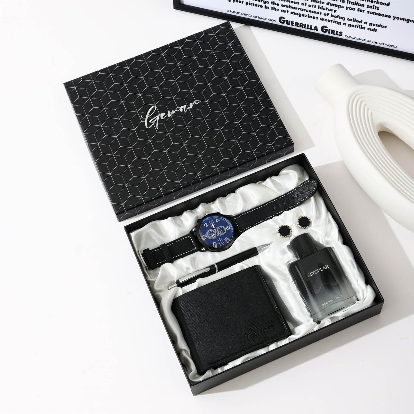 Cross-border Men's Gift Set Teacher's Day Gift Set Watch Wallet Practical Small Gift Business Gift Set