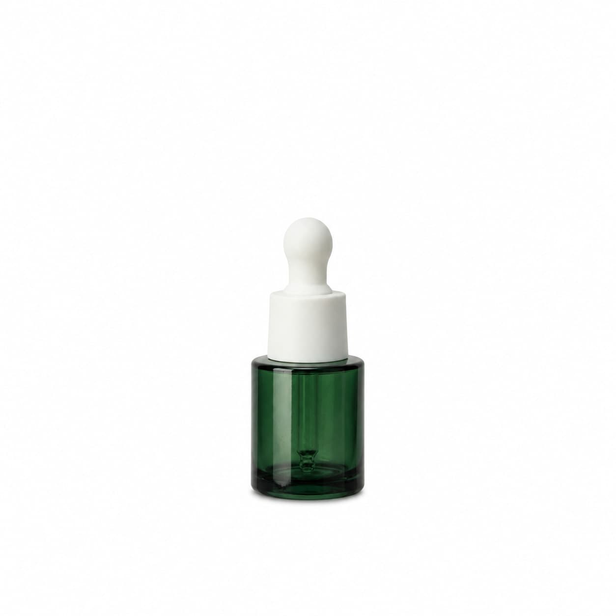 Factory Stock 5ml Light Green Thick-Bottom Cylindrical Flat-Shoulder Dropper Bottle Essential Oil Bottle Perfume Refill Bottle Glass Bottle