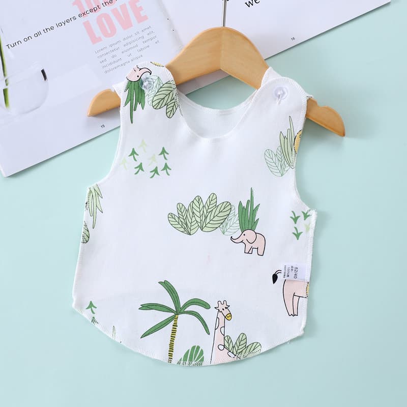 Baby 100% Cotton Bellyband Vest All-Season Base Layer Newborn Half-Back Vest New 0-1 Year Base Layer Shirt Belly Protection