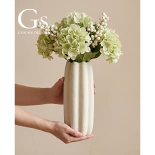 New Minimalist Modern Simple Plain High-Face-Value Vase Decoration, Vintage Personality Art Ceramic Living Room Ornament