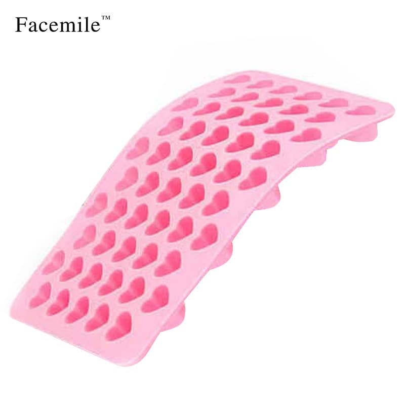 55-Cavity Heart Silicone Cake Baking Mold DIY Heart-Shaped Chocolate Candy Decoration Cookie Dessert