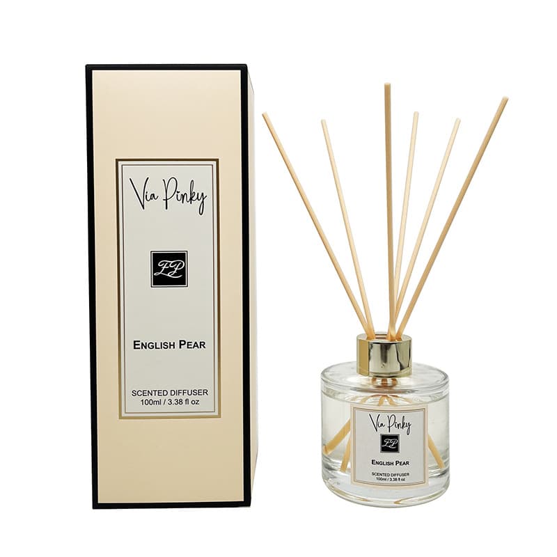 ENGLISH PEAR Long-lasting Fragrance Reed Diffuser Flameless Rattan Air Freshener