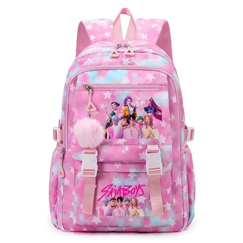 Cross-Border New Primary School Student Backpack for Boys and Girls, Lightweight Pressure-Reducing Spine-Protecting Children's Backpack, Middle and High School Student Bag