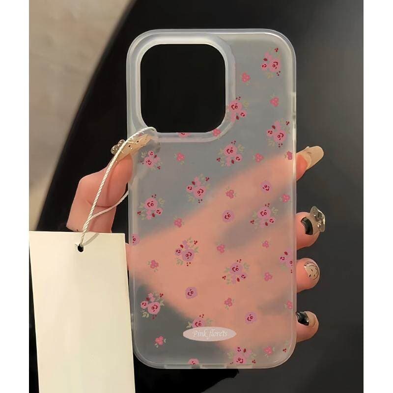 Crushed Flower Compatible iPhone 17 Pro Max Case 16PM Cute 15 New 14 Pro Anti-Drop 11