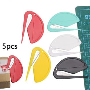 Plastic Mini Letter Opener Envelope Cutter Paper Knife Utility Knife Rope Cutter Rubber Band Wire Cutter Blade