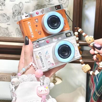 4K High-Pixel Digital Camera Flip Screen Mirrorless Vlog Student CCD Camera Video Vlog Camera