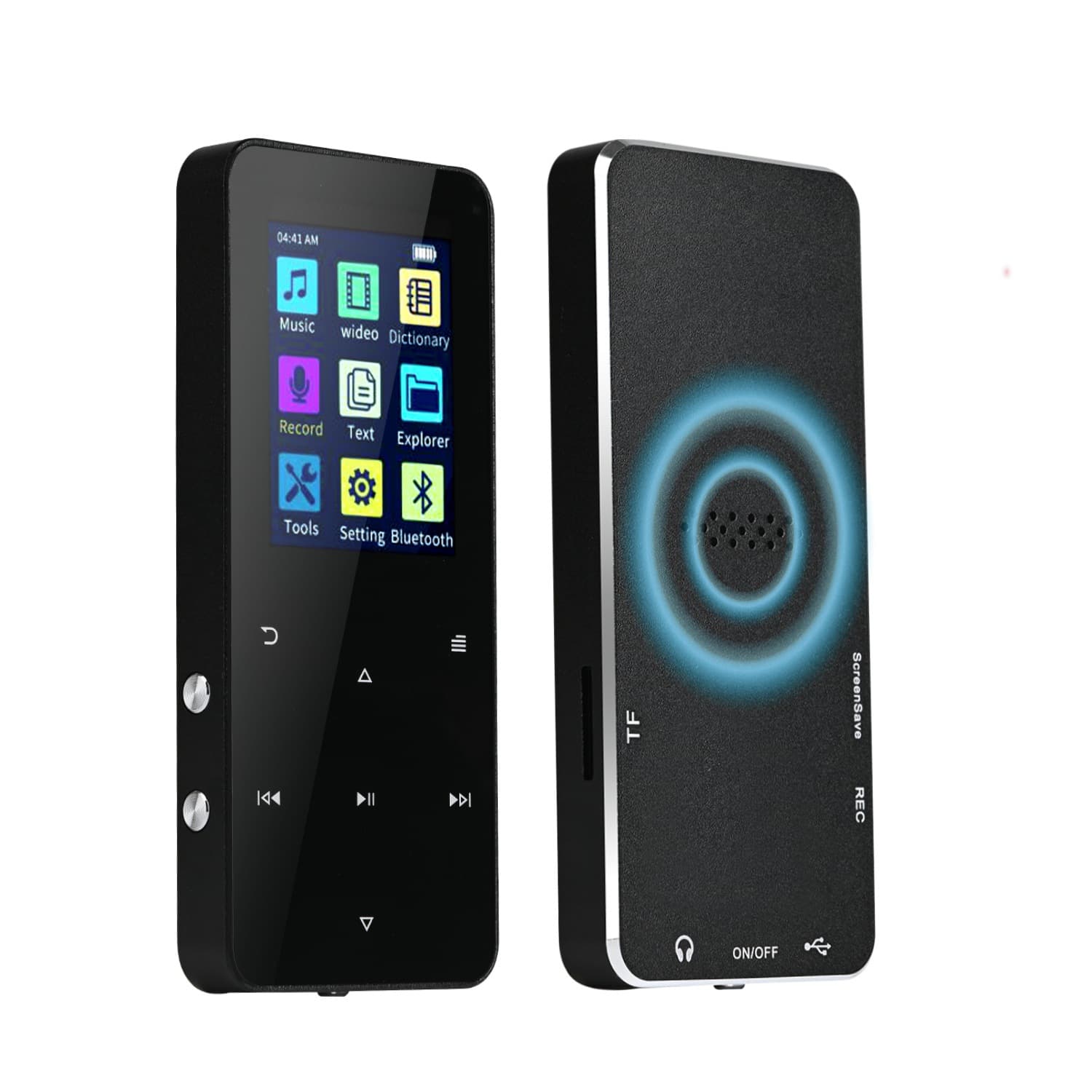 Cross-border Foreign Trade Edition Metal MP3 Walkman Student Edition Touch Bluetooth Lossless Music Player MP4 Card Slot