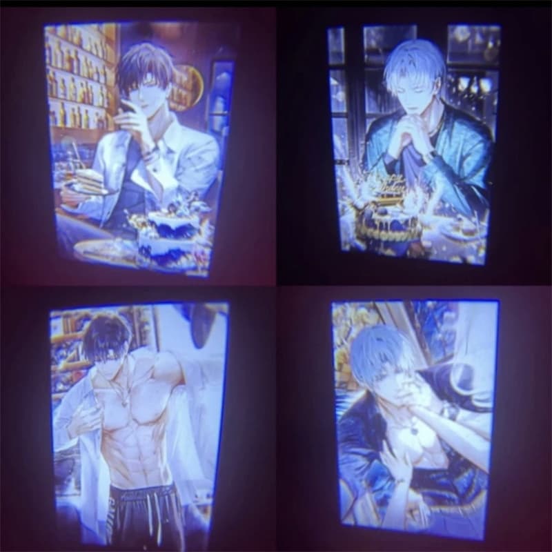 Projection Lamp Bedroom Photo Light and Night Love Second Yuan Xiao Yi Qi Si Li Lu Chen Xia Ming Xing Prop Projector