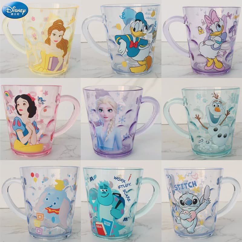 Disney Kids Water Cup Home Mouthwash Cup Cartoon Baby Toothbrush Cup Tooth Mug Kuromi Crystal Cup