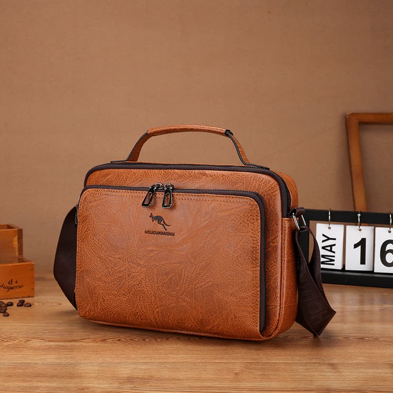 Men's Crossbody Shoulder Bag, Business Casual Portable Shoulder Bag