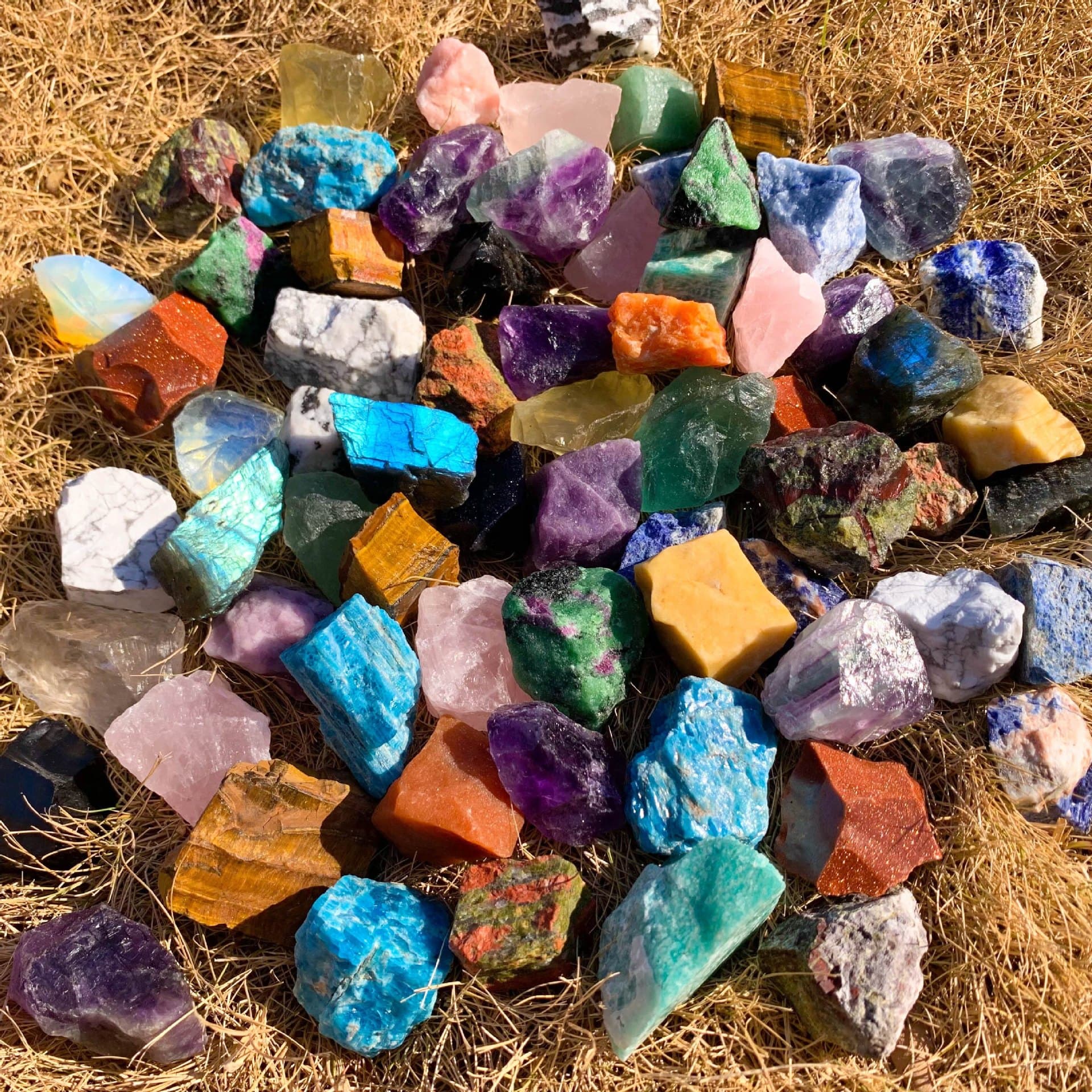 Natural Crystal Raw Stones, Aromatherapy/ Diffuser Stones, Random Shaped Amethyst/ Clear/ Citrine Crystal Specimens