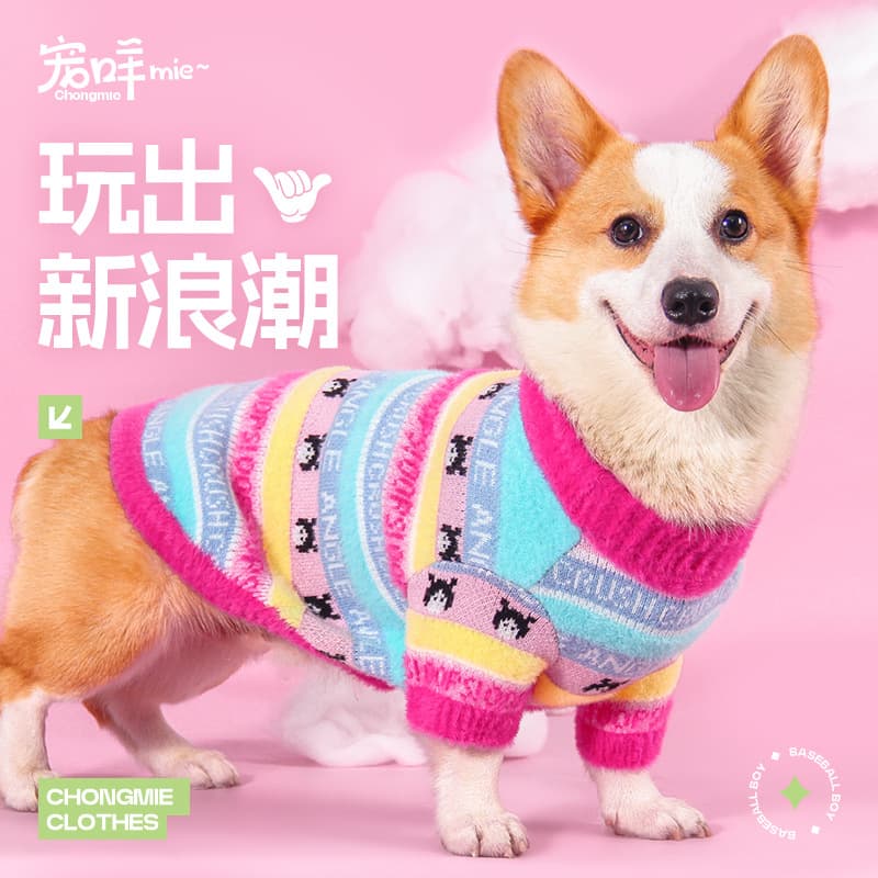 Chongmie Corgi Dog Clothes for Pets, Teddy, Bichon Frise, Yorkie, Dachshund, West Highland White Terrier, Shiba Inu, Autumn and Winter