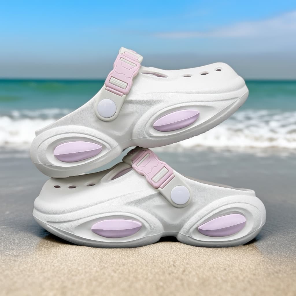 Boys' and Girls' Summer 2026 New Clog Sandals, Anti-Slip Beach Slides for Kids, Outdoor Casual Slippers