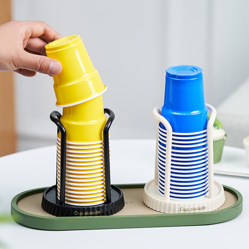 Disposable Cup Holder and Multi-functional Tabletop Dispenser for Household Coffee/Tea Cups