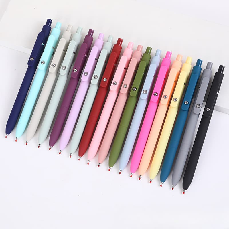 Cross-border hot selling macaron color gel pen advertising pen student exam special water pen office writing ballpoint pen