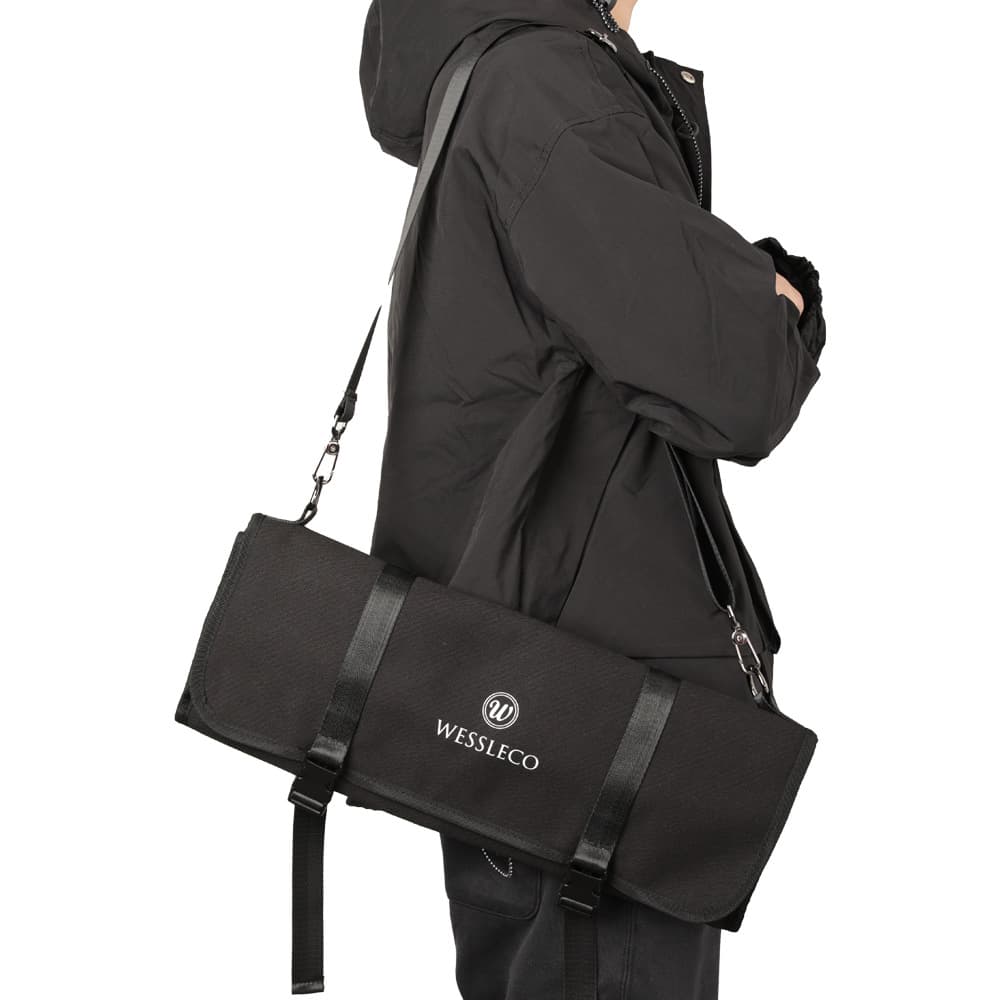 Canvas Kitchen Tool Bag, Crossbody Portable Tool Pouch, Knife Bag, Scratch-Resistant Storage Bag, Kitchen Tool Bag
