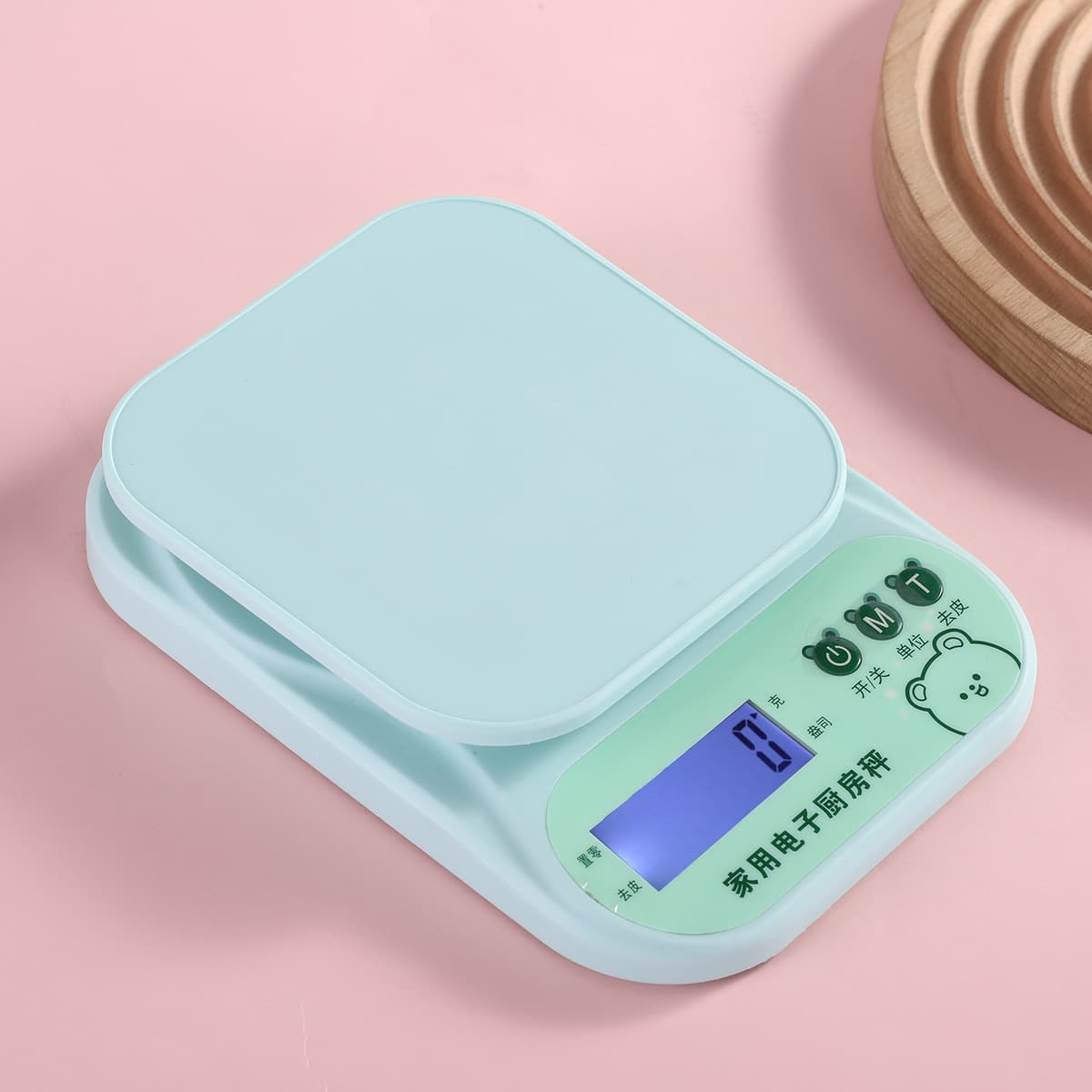 New Cartoon Bear Electronic Scale Kitchen High Precision Digital Scale Small Object Gram Scale Food Scale