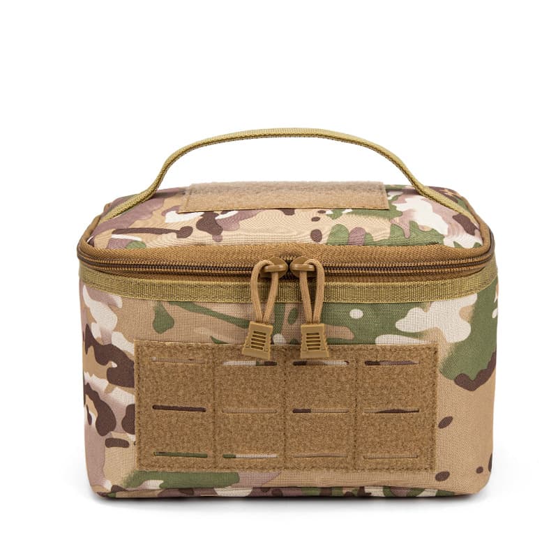 Military Camouflage Tactical Bullet Storage Pouch Molle Side Bag Outdoor Hiking Camping Handheld Toiletry Bag Shooting Sandbag