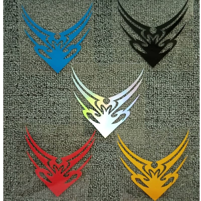 Motorcycle Personalized Colorful Laser Reflective Stickers Decorative Decals for Motorbikes and Electric Vehicles DIY Decals for the Front of the Vehicle