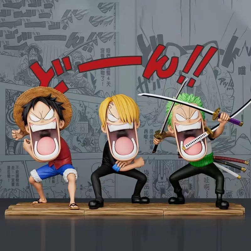 Zoro GK Luffy Desktop Ornament One Piece Trio Sanji Case Anime Hunger Birthday Gift Other