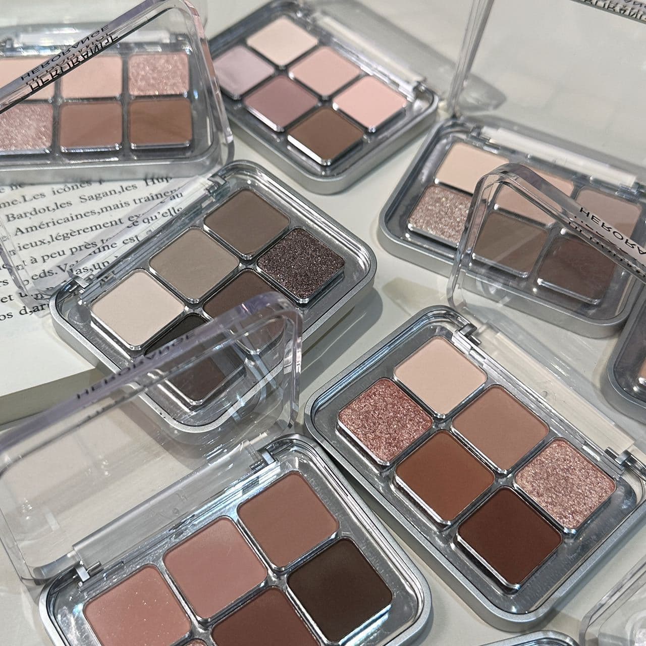 Commuter Six-Color Eyeshadow Matte Pearl Fine Shimmer Multi-Color Eyeshadow Palette Versatile Use High-End Cosmetics Cross-Border