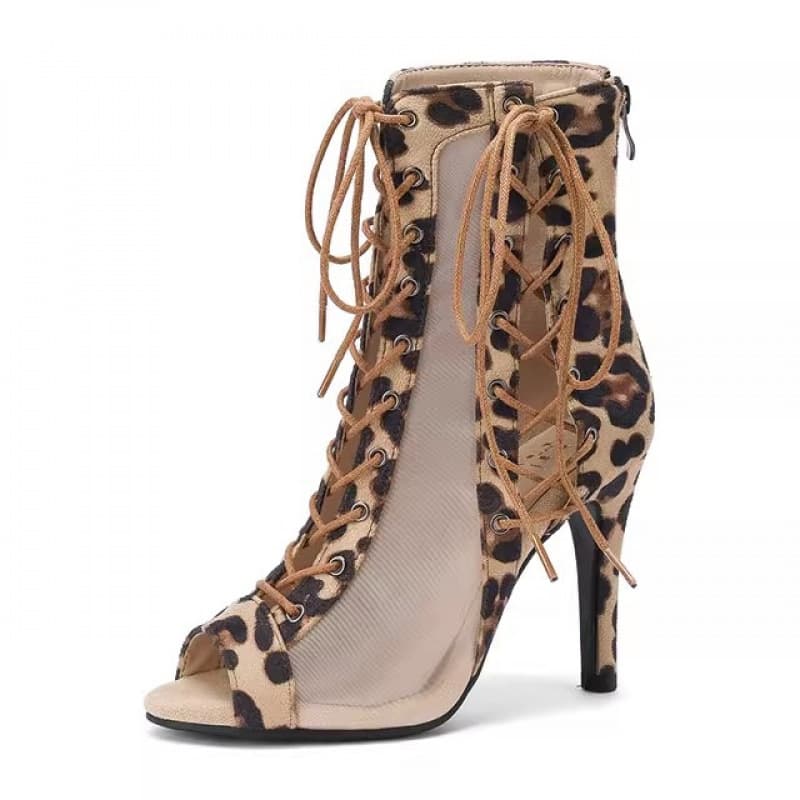 Fish Mouth Boots Women Martin Short Boots Jazz Dance High Heels Dance Shoes 4 to 43 Plus Size Women's Boots