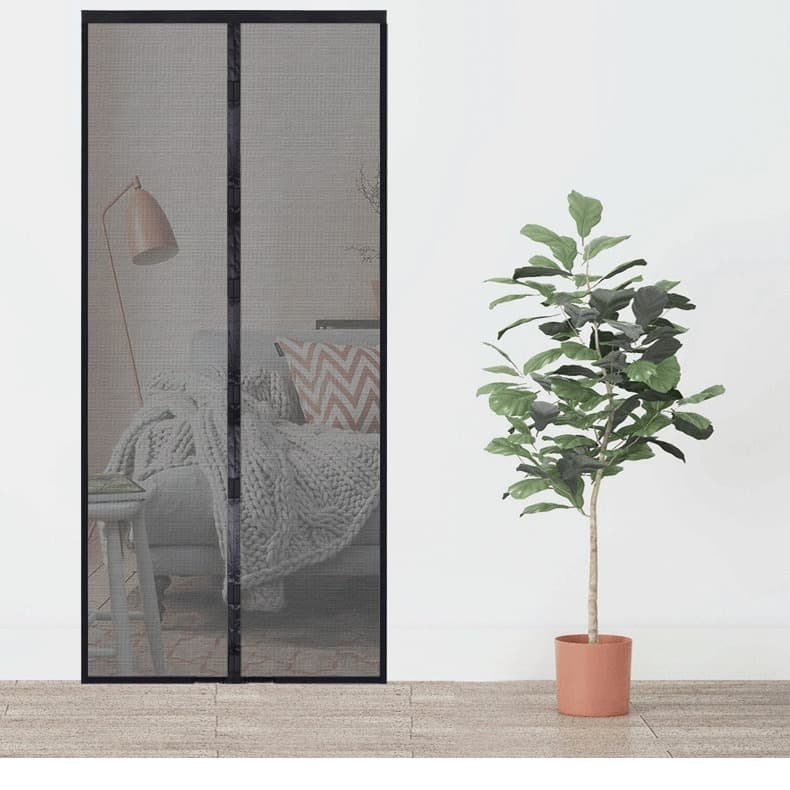Mosquito Insect Proof Wholesale Foreign Trade Velcro Soft Door Curtain No Drill Mosquito Door Curtain Fiberglass Ventilation Screen Door Window