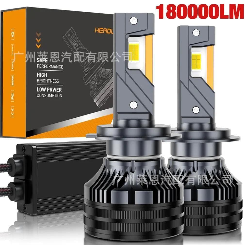 Cross-border Hot Selling Q7 Three Copper Tube Car LED Headlight H1 H4 H7 H11 9005 9012 LED Bulb