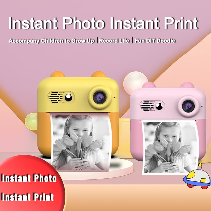 Cross-Border Children's Mini Instant Print Camera HD Shooting Multifunctional Digital DSLR Wholesale