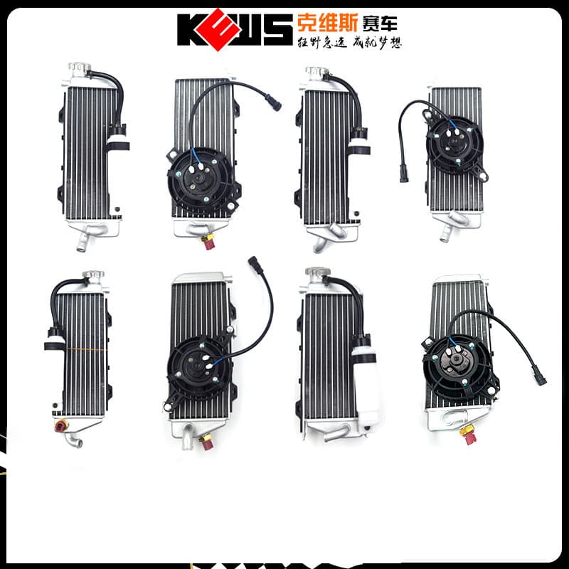 KEWS K16 Off-Road Motorcycle Parts Radiator Coolant Reservoir Fan Assembly