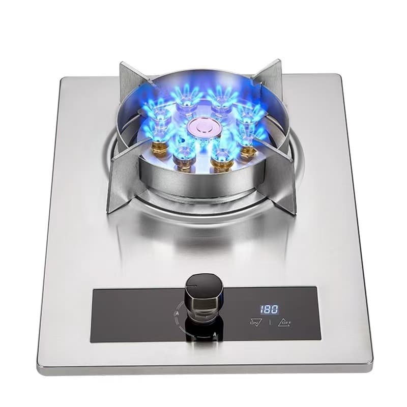 Gas Stove for Home and Rental Use, Single Burner with Smart Timer, High-Power Flame, Split Burner Head, Easy to Disassemble and Clean, Wholesale