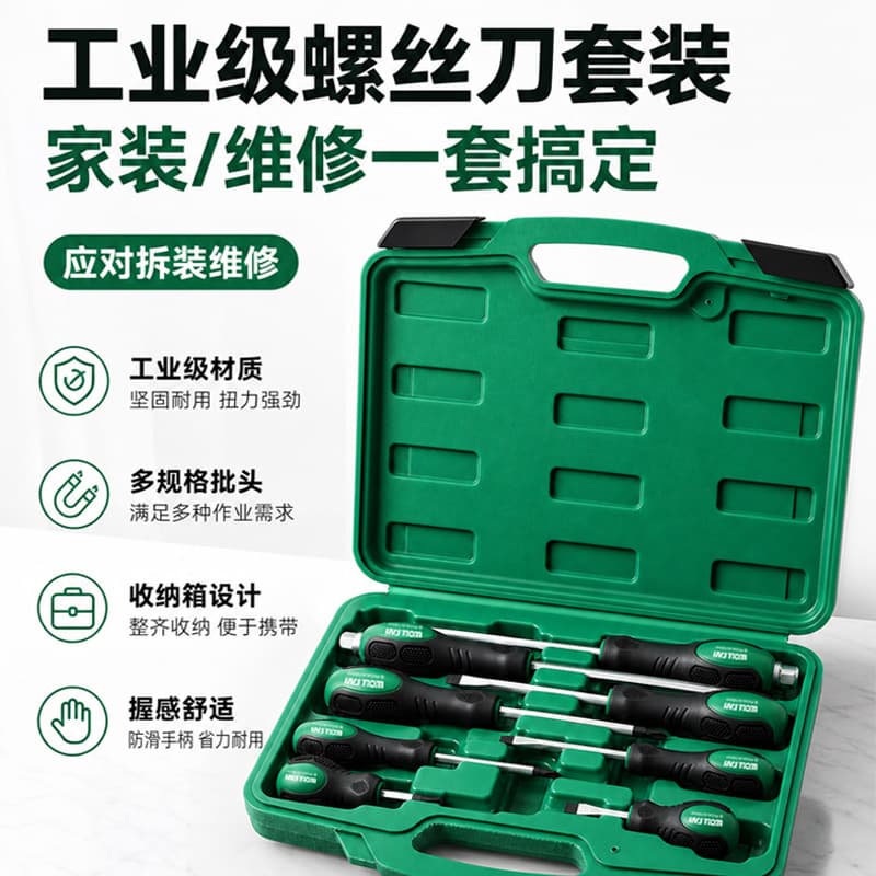 Screwdriver Set Plastic Case 8-Piece 28-Piece Screwdriver Tool Cross Flathead Screwdriver Hardware Tool