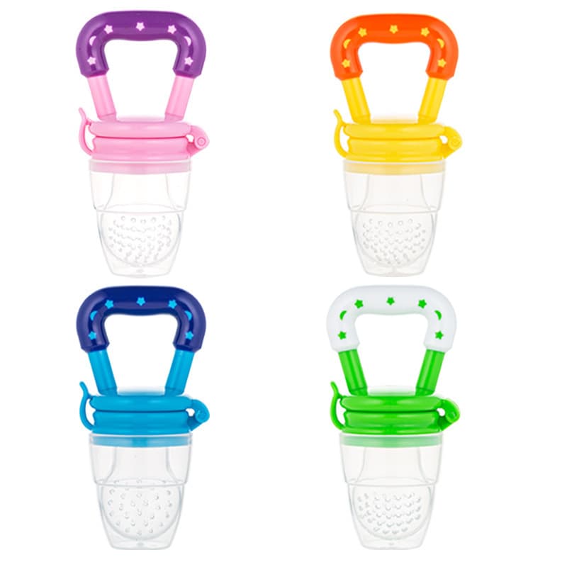 Silicone Baby Teether Feeder Fruit Feeder Pacifier for Export English Version Cross-Border Supply Baby Cloth Fruit Vegetable Fun Trainer