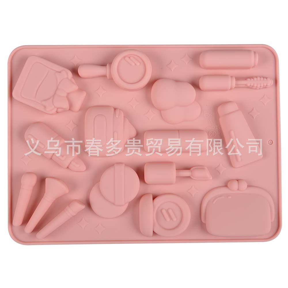 Cosmetic Lipstick Eyeshadow Shape Silicone Mold DIY Cookie Silicone Mold Tool Chocolate Baking Mold